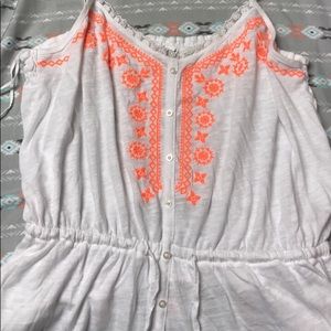 Embrordered tank top